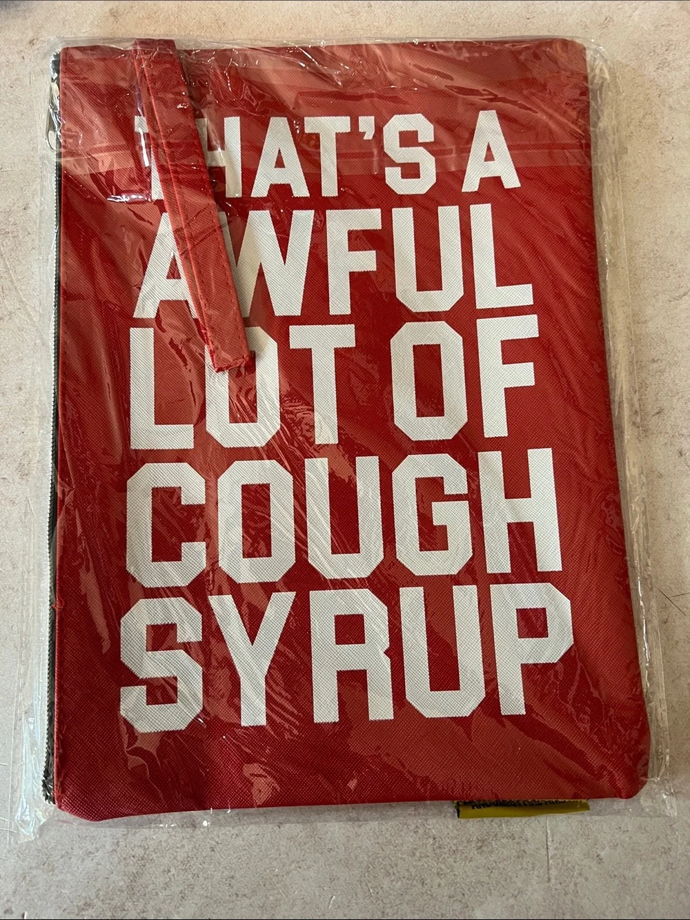 That’s A Awful Lot of Cough Syrup Money Bags. Pink, Purple or Red.
